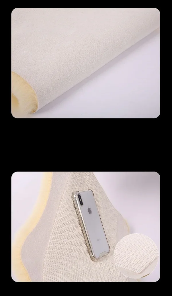 Winter Plush Car Armrest Box Mat