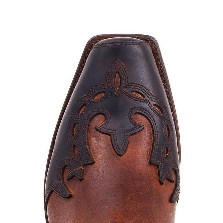Men's Buckle Caved Cowboy Boots