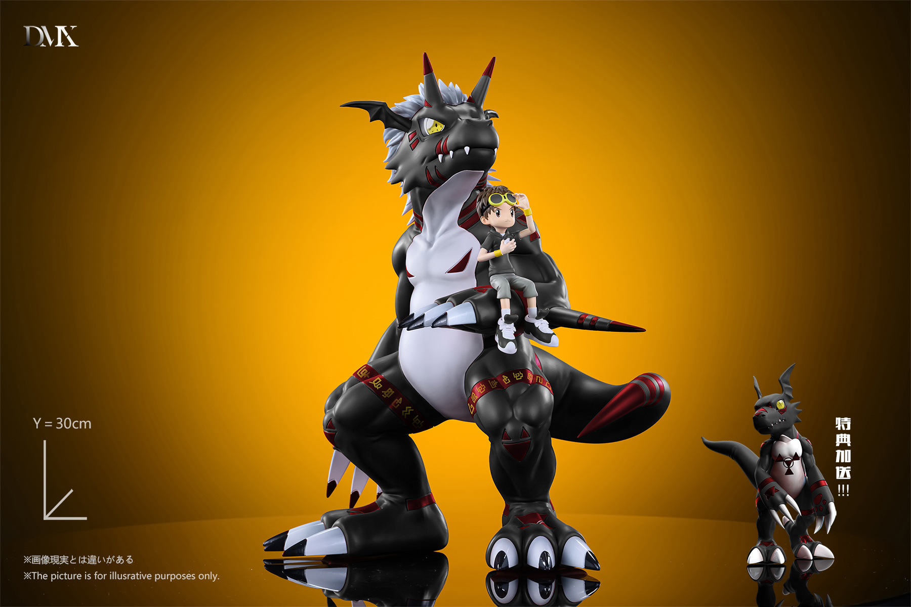 DMX Studio - Digimon Growmon & Takato Matsuda & Guilmon Statue(GK)-