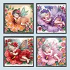 (Multi-Style)Flower Fairy-Partial Special Shaped Diamond Painting 30*30CM