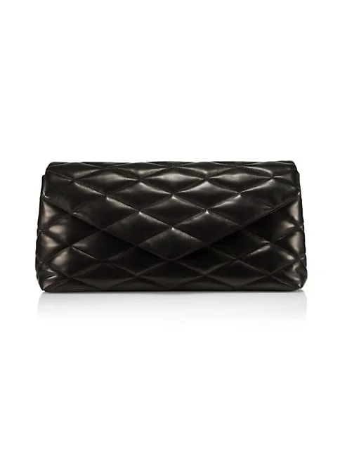 Saint Laurent Sade Large Clutch in Lambskin
