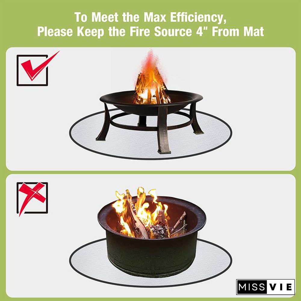 Round Fire Pit Mat_US WAREHOUSE