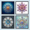 (US Only)4pcs Mandala - Diamond Painting - Partial Special Shaped Drill (Canvas|30*30cm)