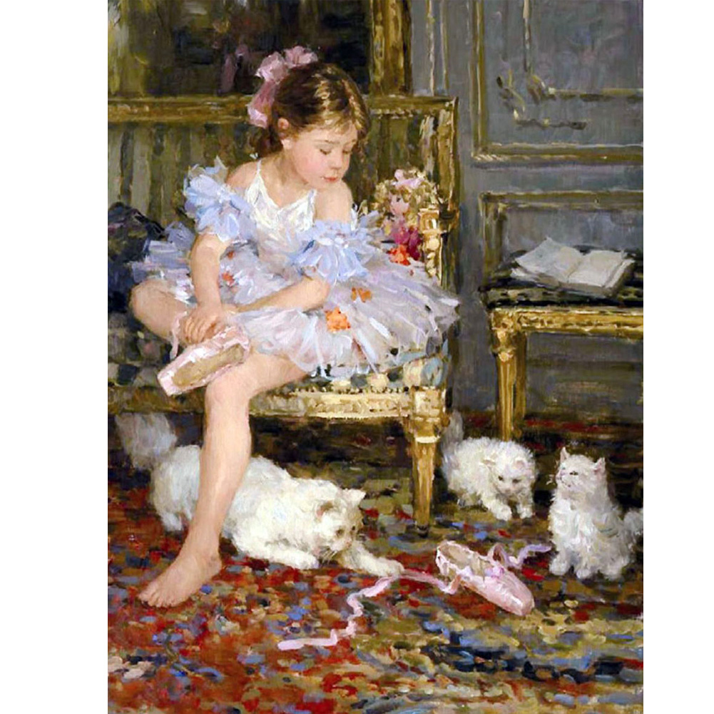 

Little Girl - Round Drill Diamond Painting - 30*40CM, 501 Original