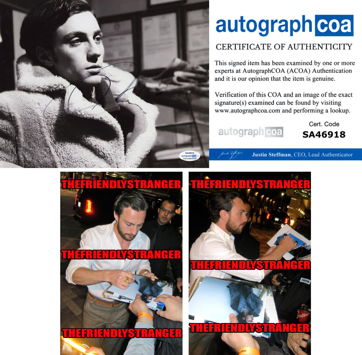 AARON TAYLOR JOHNSON signed Autographed 8X10 Photo Poster painting - PROOF - SEXY Hot ACOA COA