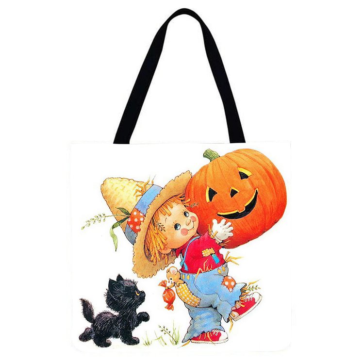Halloween - Linen Tote Bag
