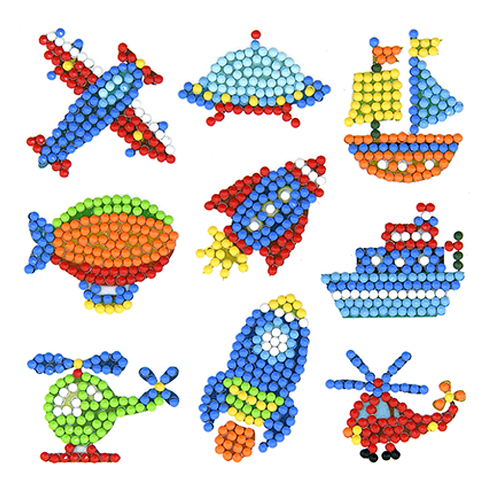 

9pcs Sea Land and Air - 5D DIY Craft Sticker, 501 Original