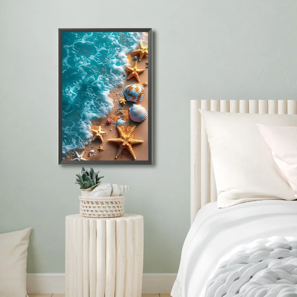 Diamond Painting - Full Round Drill - Seaside Beach(Canvas|40*60cm)