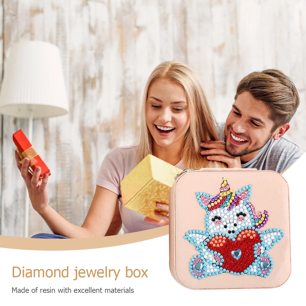 DIY Jewelry Storage Box Special Shape Diamond Case