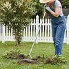 Thatch Rakes for Lawns 15.4 Inch Wide Lawn Rake for Leaves and Grass with Long Handle & 11 Curved Tines for Garden Yard Soil Loosening Grass Cleaning