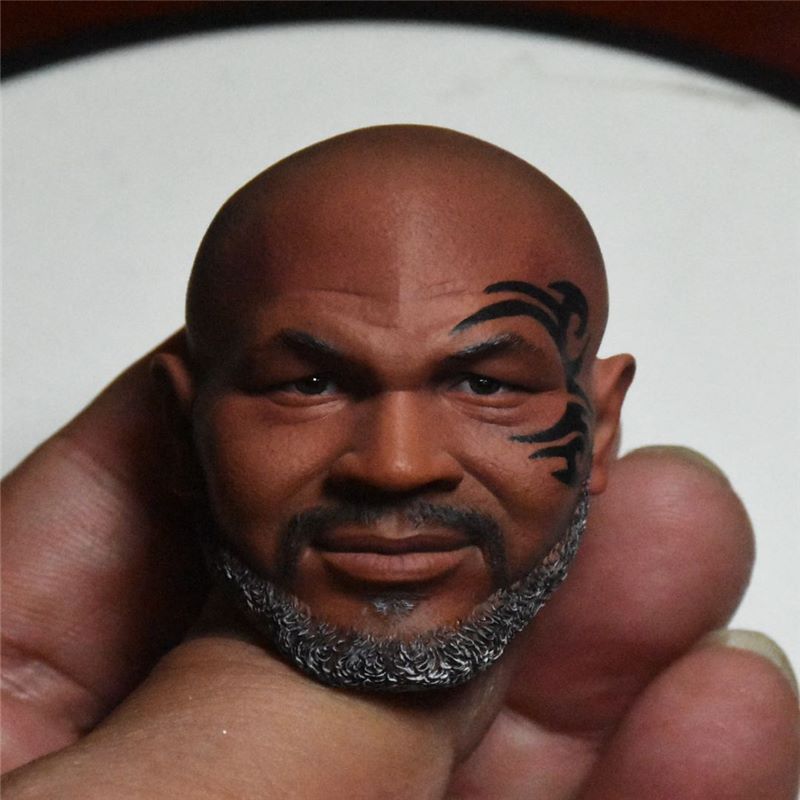 1/6 Soldier Male Head Sculpture Fighting Boxing King Tyson Tattoo Fit 12'' Male Action Figure Body-aliexpress