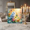 Framed Diamond Painting - Full Round Drill - Owl (25x25cm)
