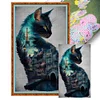 Cat Scenery-11CT Stamped Cross Stitch 40*70cm(Big Size)