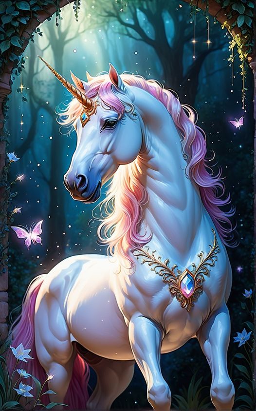 Rainbow Unicorn (velvet cloth) AB drill full round/square diamond painting