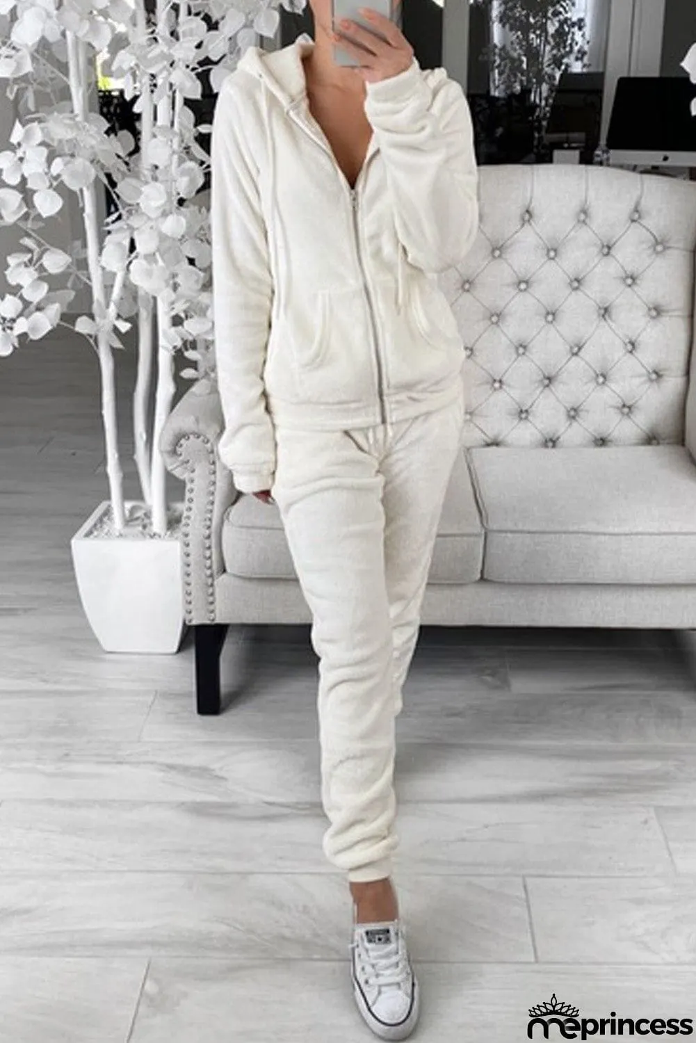 Fleece Hoodie and Pants Sportswear