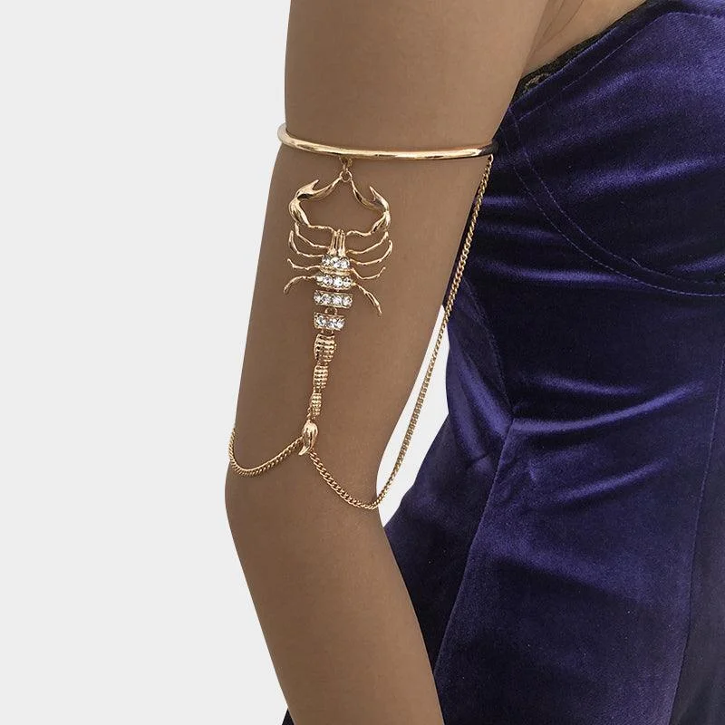 Gothic Creative Geometric Scorpion Arm Ring