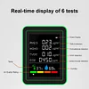 6 In 1 Air Quality Monitor PM2.5 CO2 HCHO TVOC Detector for Warehouse Laboratory