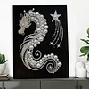 (30x40cm)Dragon DIY Pearl Painting Framed Grape Handmade Pearl Material Art Kit Living Room Decor