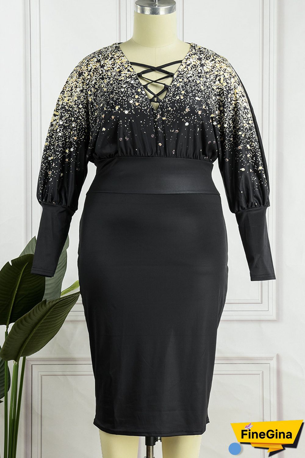 Apricot Sexy Casual Print Bandage Printing V Neck Wrapped Skirt Dresses