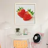 Strawberry-14CT Stamped Cross Stitch Egyptian Cotton 50*50cm/19.69*19.69in
