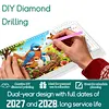 Bird Diamond Art Monthly Flip Tabletop Calendar January 2027 - December 2028 Small Desktop Calendar Planner 24 Months for Living Room Bedroom Office Desk Gift Giving
