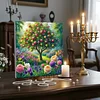 Framed Diamond Painting - Full Round Drill - Apple Tree (25x25cm)