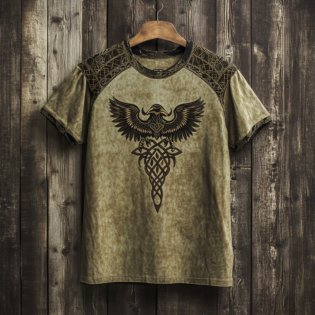 Men's Viking Life Of Tree Vintage Knot Art T-Shirt / Rvogue / Rvogue