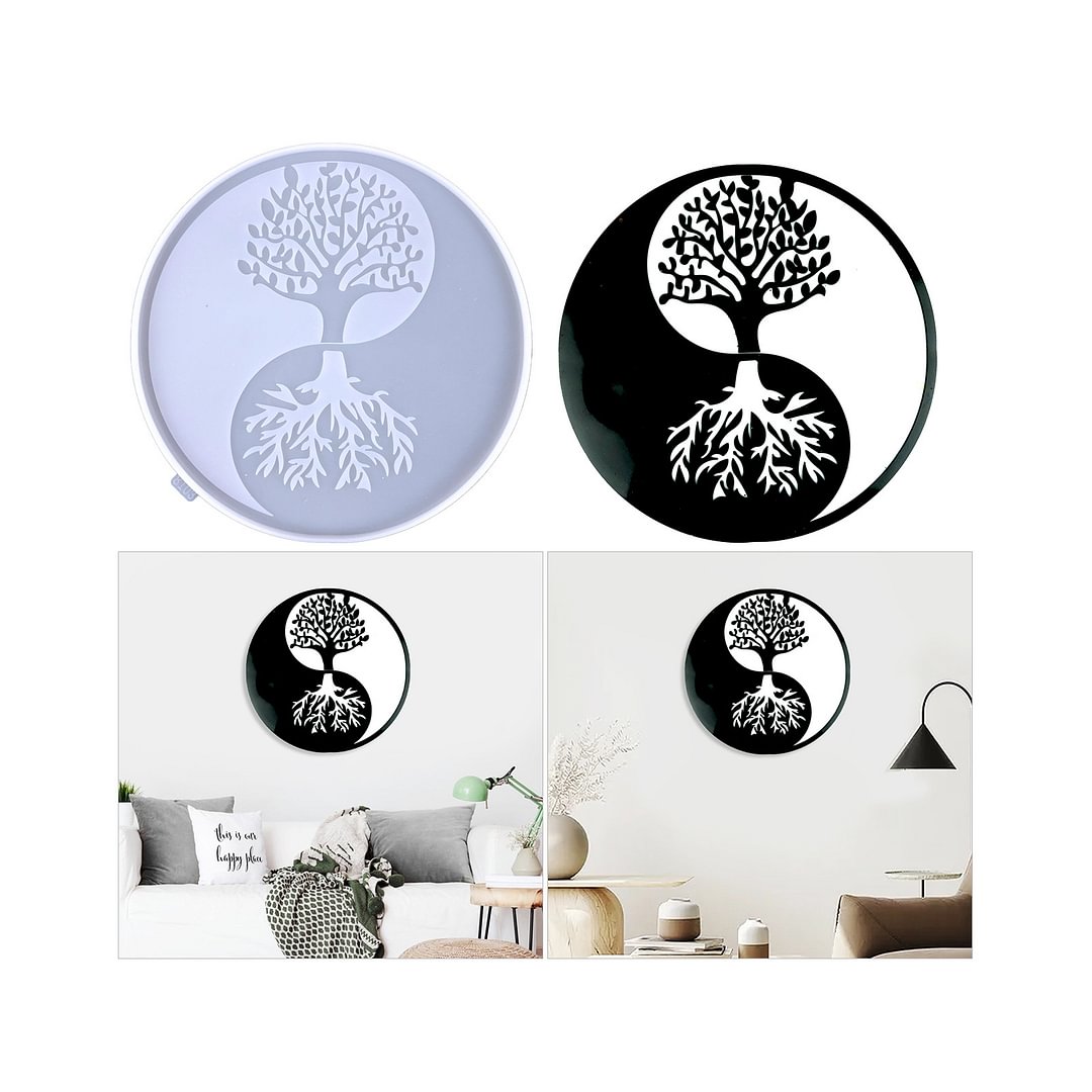 Round Tree of Life Wall Decoration Resin Mold
