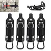 4 Pcs Shovel Mount Quick Release Metal Rubber Clamps for Roof Rack