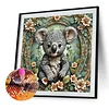 (40*40cm)Flower Koala - Full Round Drill Diamond Painting