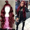 Virgin Hair Reddish Body Wave Lace Wig