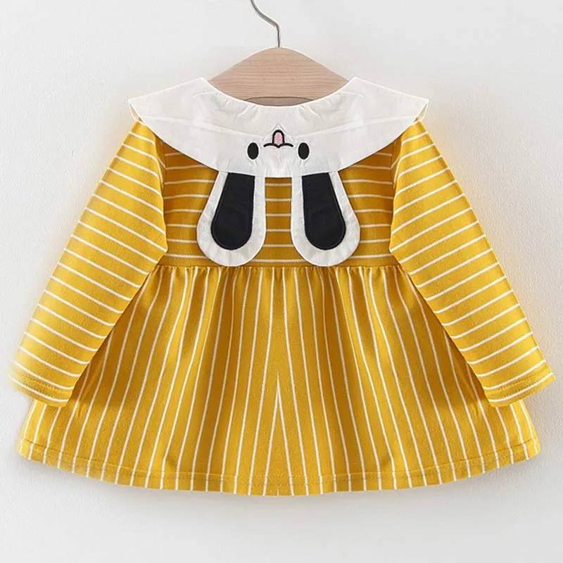 Bear Leader Baby Girls Floral Dresses Toddler Kids Casual Clothes Bowknot Princess Costumes Newborn Little Girls Dot Clothing