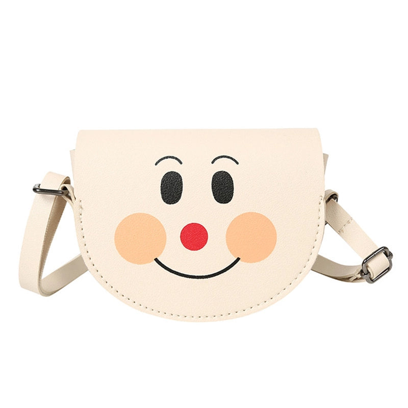 Kid’S Pu Leather Animal Cartoon Character Fruit Cute Semicircle Zipper Crossbody Bag