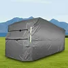 [US Local Warehouse] 420D Oxford Fabric Travel Trailer RV Cover Anti- Trailer Cover for Winter Snow