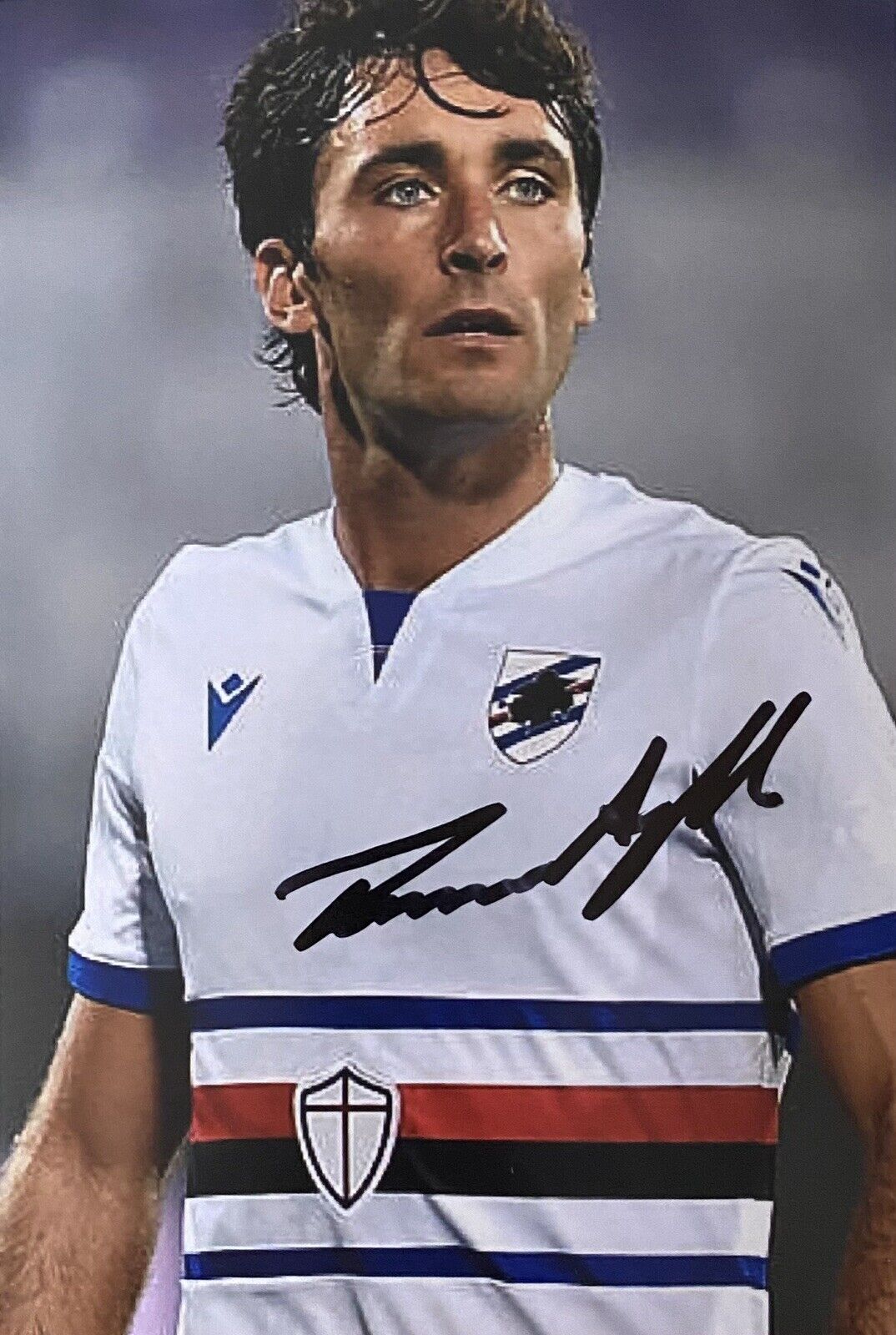 Tommaso Augello Hand Signed Sampdoria 6X4 Photo Poster painting 3