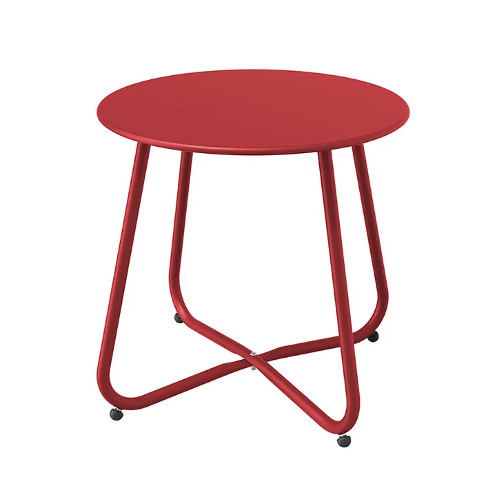 GRAND PATIO Steel Patio Side Table, Weather Resistant