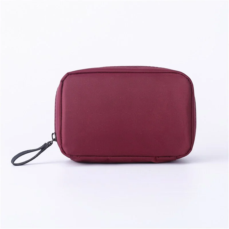 PURDORED 1 Pc Solid Makeup Bag Women Cosmetic Bag Travel Makeup Organizer Bag Toiletry Bag Makeup Case Neceser Mujer