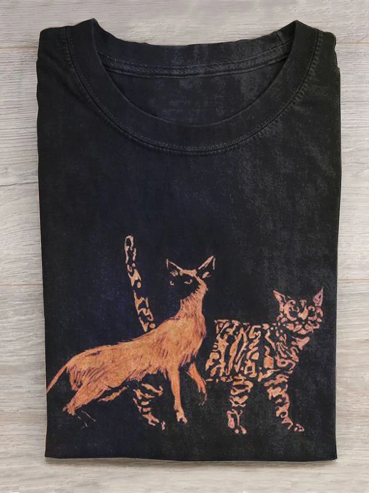 Animal Art Print T-shirt