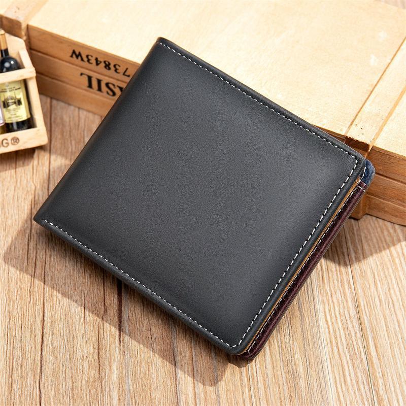 Simple Retro Texture Leather Wallet