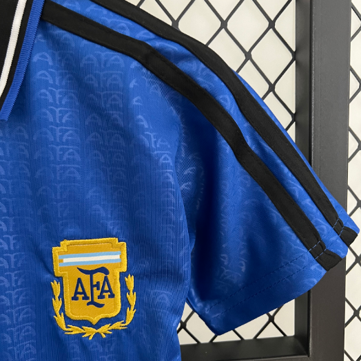 1994 Argentina Away Kids Kit Football Jersey Thai Quality