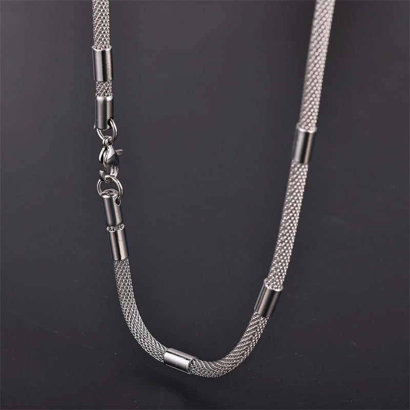 Minimalist Solid Color Stainless Steel Women's Necklace