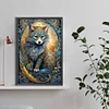 (40*60cm)Black Wolf - Full Round Drill Diamond Painting