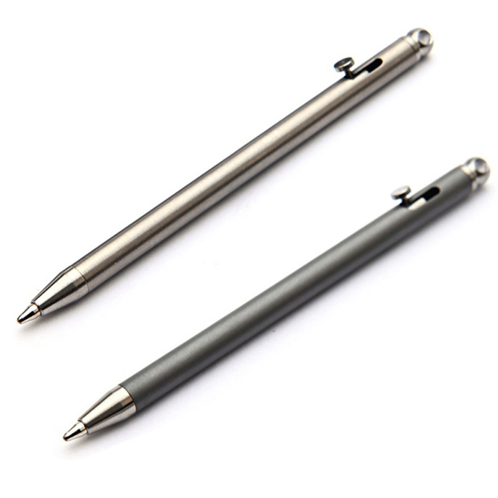 

Portable Mini Titanium Ballpoint Pen Outdoor Camping Metal Signature Pens, Grey, 501 Original