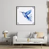 Blue And White Porcelain Hummingbird-11CT Stamped Cross Stitch 40*40cm