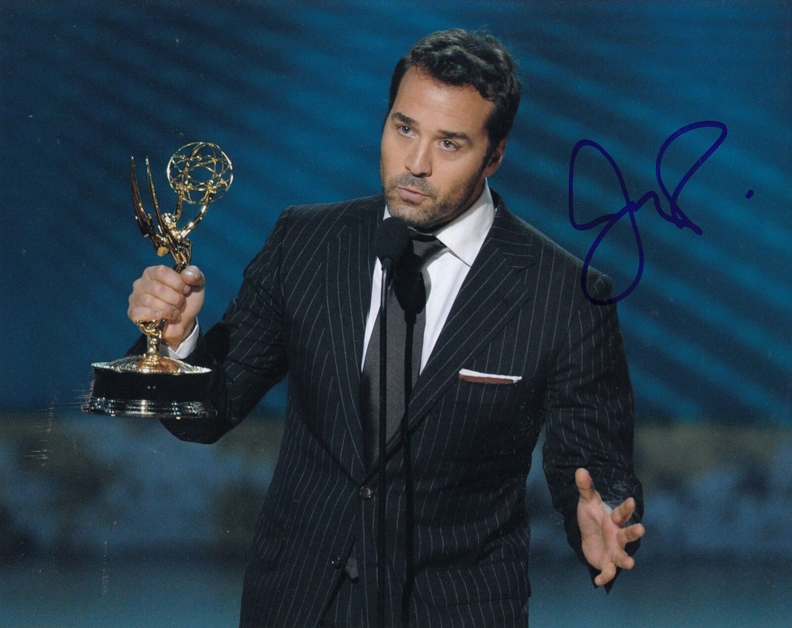 JEREMY PIVEN signed (ENTOURAGE) TV SHOW 8X10 Photo Poster painting W/COA *ARI GOLD*