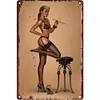 Sexy Woman - Vintage Metal Signs(8*12Inch/12*16Inch)-Pin-up-girls