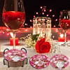 8PCS-Saint-Valentin gobelin-acrylique diamant peinture sous-verre