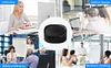USB Speakerphone Microphone, Conference Speaker Omnidirectional Computer Mic, with 360º Voice Pickup, Touch-Sensor Buttons for Mute/unmute, Streaming, Call Speaker Skype, Webinar, Interview - Black