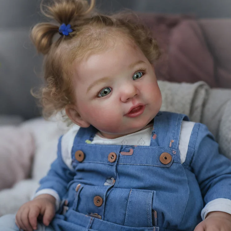 [New Series] 20" Reborn Toddler Baby Doll Girl with Brown Hair Namera with Heartbeat💖 & Sound🔊