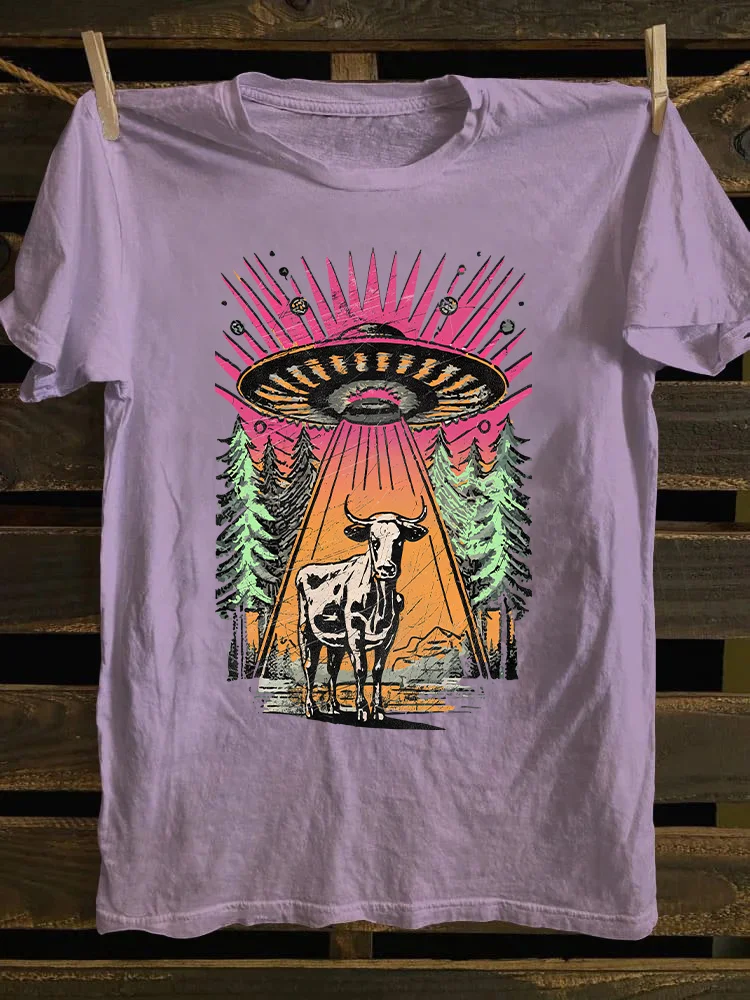 UFO Cow Abduction T-shirt